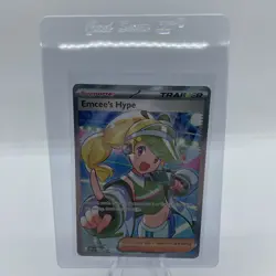 Emcee's Hype 220/182 Destined Rivals Full Art Trainer Pokemon TCG Card Mint - Image 1