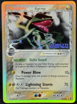 Rayquaza 13/113 Reverse Holo Stamped EX Delta Species Set 2005 Pokemon Card | LP - Image 1