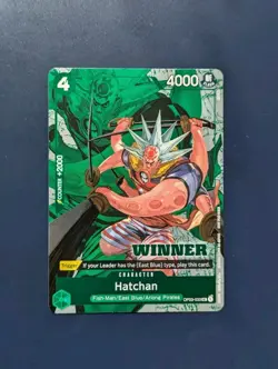 Hatchan (OP03-033) Winner Card - English One Piece Card Game TCG - Image 1