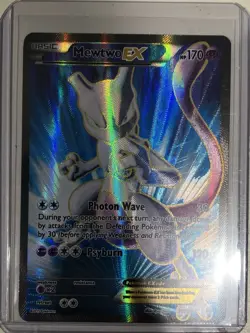 Pokemon TCG XY Breakthrough Mewtwo EX Full Art Holo Card - Image 1