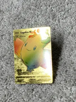 Pokemon Unique Togekiss VMax HP310 Hi-Gloss Gold Foil Fan Art Card LP - Image 4