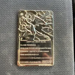 1999 Burger King Pokemon Charizard Nintendo 23K Gold Plated Trading Card - Image 2