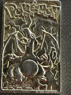 1999 Burger King Pokemon Charizard Nintendo 23K Gold Plated Trading Card - Image 5