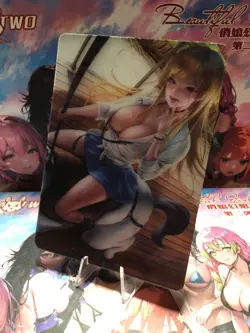 Lenticular Waifu Card Marin Goddess Story 2 Image CCG Anime Card - Image 1