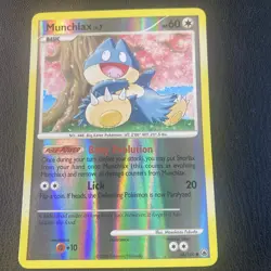 Munchlax 68/100 Majestic Dawn Reverse Holo Pokemon Card 2008 Vintage TCG - Image 1