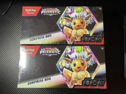 Lot Of 2 Pokemon Scarlet & Violet Prismatic Evolutions Surprise Box TCG Cards - Image 1