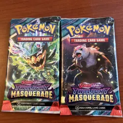 NEW 2X twilight masquerade Pokemon TCG 10 Cards Booster Packs Card Packs Sealed - Image 1