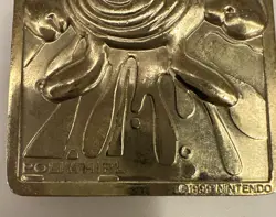 1999 Pokemon Burger King Poliwhirl 24K Gold Plated Limited Edition Card - Image 4