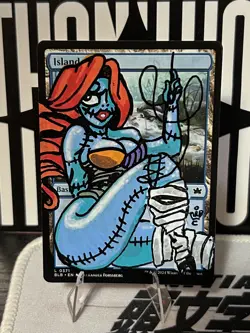 Altered/Hand Painted Art MTG Card - Sally Nightmare Before Christmas Anime - Image 1