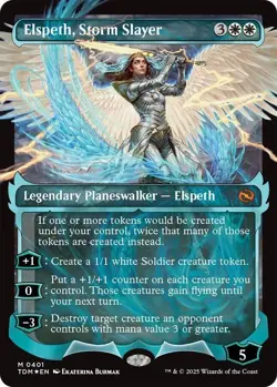 Elspeth, Storm Slayer (Showcase) (Japanese) Tarkir: Dragonstorm Foil, card 401 - Image 5