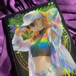 Nami ONE PIECE SR COLLECTION Goddess Story ACG Anime Holo Girl Card - Image 5