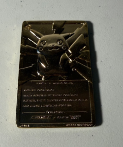 Burger King Pokemon 23k Gold Plated Pikachu #25 Trading Card in Case 1999 - Image 4