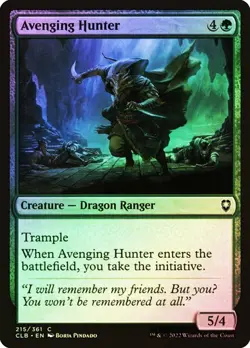 Avenging Hunter FOIL - 215/361 - Common - Commander Legends CLB MTG - Image 1