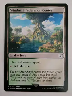 MTG - Final Fantasy: Windurst, Federation Center (0292) - Land - Near Mint - Image 1