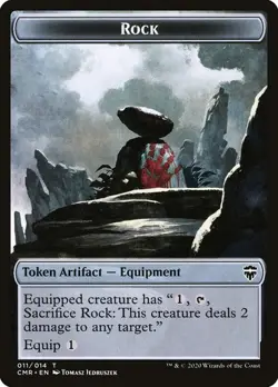Rock Token - 011/014 - Commander Legends CMR MTG - Image 1