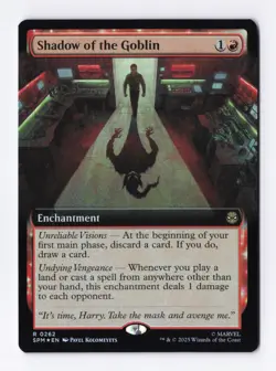 Shadow of the Goblin (Extended Art Foil) 0262 (R) MTG Marvel's Spider-Man (SPM) - Image 1