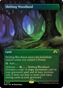 Shifting Woodland Foil Borderless Modern Horizons 3 NM MTG - Image 1