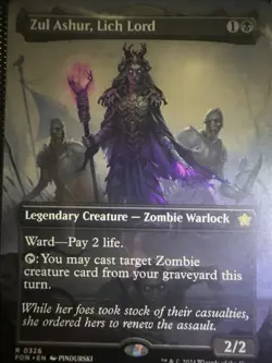 Zul Ashur, Lich Lord (Borderless) Foundations Regular - Image 1