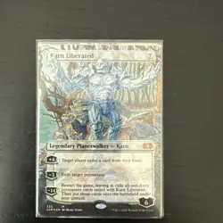 1x MTG Karn Liberated (Borderless, Foil) - Double Masters (2XM) #333 - Magic - Image 1