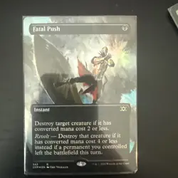 Fatal Push (Borderless) #343 (Foil) (NM) Double Masters 2XM Magic MTG - Image 1