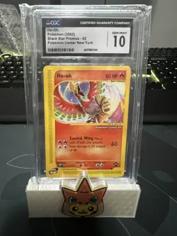 CGC 10 - 2002 WOTC Black Star PROMO "Pokemon Center NY" Ho-Oh # 52 - Image 1