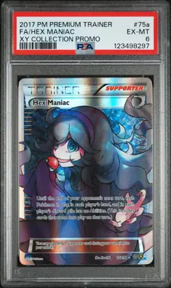 PSA 6 POKEMON PREMIUM TRAINER XY COLLECTION 75a FULL ART HEX Maniac - Image 1