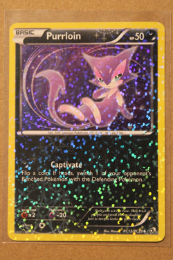 Pokemon TCG Purrloin RC13/RC25 Legendary Treasures: Radiant Collection Holo - Image 1