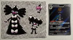 Pokemon TCG White Flare Gothitelle Black Star Promo + Stickers Illustration Rare - Image 1