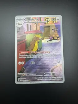 Gumshoos 153/132 Full Art Holo Illustration Rare Mega Evolution Pokemon 2025 NM - Image 1