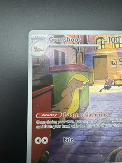 Gumshoos 153/132 Full Art Holo Illustration Rare Mega Evolution Pokemon 2025 NM - Image 2