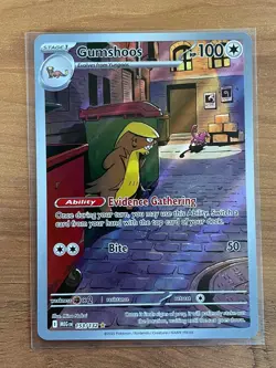 Pokemon Mega Evolution Gumshoos 153/132 Illustration Rare IR NM Full Art - Image 1