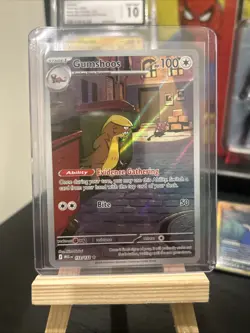 Gumshoos 153/132 Full Art Holo Illustration Rare Mega Evolution Pokemon 2025 NM+ - Image 2