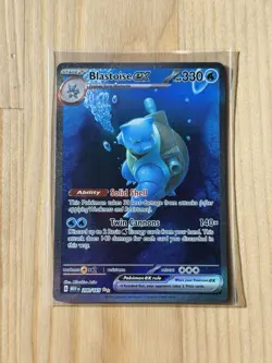 Blastoise ex 200/165 Special Illustration Rare Pokemon Scarlet & Violet 151 - Image 1