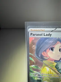 Pokemon TCG-Parasol Lady SIR 255/182-Sv04:Paradox Rift- Straight to Sleeve - Image 2