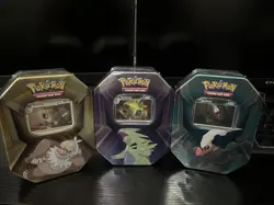 Pokemon TCG Triple Whammy Tins Set Collector Tins (Set of 3) Factory Sealed. - Image 1