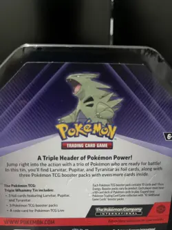 Pokemon TCG Triple Whammy Tins Set Collector Tins (Set of 3) Factory Sealed. - Image 3