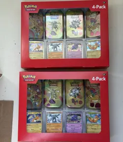 Pokemon 151 S&V - 4 Pack Mini Tins + 4 Promo Cards - SAMS CLUB EXCLUSIVE 2x - Image 1