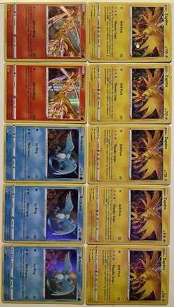 Pokemon Vivid Voltage Cosmo Holo Card Lot Zapdos/Moltres/Articuno NM TCG - Image 2
