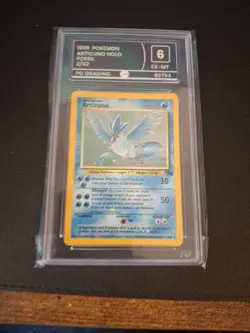 Pokemon TCG Articuno Fossil Holo Rare Card 2/62 1999 - Image 1