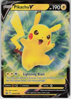 Pikachu V - Promo SWSH: Sword & Shield Promo Cards SWSH198 Near Mint - Image 1