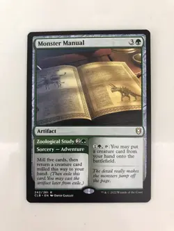 Monster Manual MTG Magic the Gathering Card NM Near Mint Baldur's Gate CLB - Image 1