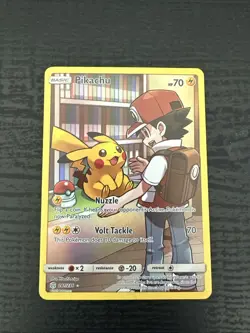 Pokemon TCG Pikachu Card #241/236 Cosmic Eclipse Secret Rare - Image 1