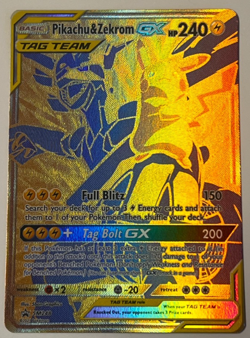 🔥🔥 Pokemon TCG Pikachu & Zekrom GX Sun & Moon SM248 Holo Promo Card🔥🔥 - Image 1
