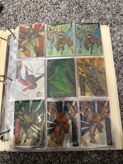 Marvel Trading Card Collection Binder Lot Vintage - Image 1