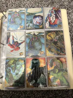 Marvel Trading Card Collection Binder Lot Vintage - Image 2