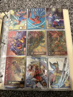 Marvel Trading Card Collection Binder Lot Vintage - Image 3