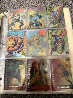 Marvel Trading Card Collection Binder Lot Vintage - Image 5