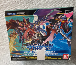Digimon Release Special Booster Ver 1.0 Card Game Box BT01-03 English. 811039034320 - Image 1