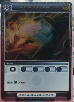 Chaotic 95/200 Fluid Flame Holo Foil Rare Attack Card - Image 1