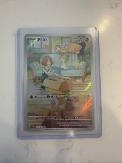 Pokemon TCG Ralts Scarlet & Violet Holo Illustration Rare Card 211/198 Base Set - Image 1
